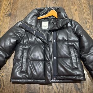 Abercrombie and Fitch Black Puffer Jacket